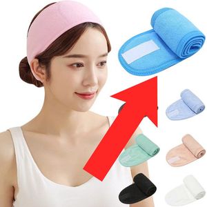 Make Up Hoofdband Wit - Haarband - Om je haren uit je gezicht te houden tijdens het opmaken - 1 Stuk - Licht Blauw