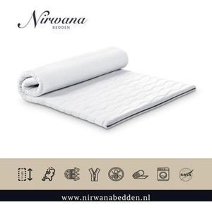 Nirwana Topdekmatras - Traagschuim Nasa Platinum Visco 80x220x7
