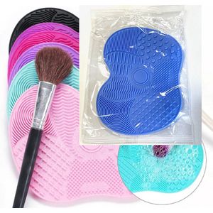 Schoonmaak Mat - Make Up - Siliconen Brush - Cleaner - Make Up Wassen Borstel - Blauw