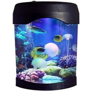 Simulatie Kwallen Nachtlampje Nachtkastje Aquarium Led Verlichting Vissen Tank Lampen Nachtverlichting Aquaria voor Kind Lava-lamp Gloeilamp Kwallen-Aquarium Tank Led Nachtverlichting