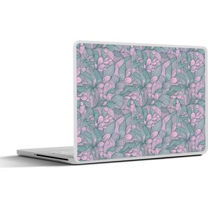 Laptop sticker - 13.3 inch - Patroon - Bloemen - Design - 31x22,5cm - Laptopstickers - Laptop skin - Cover