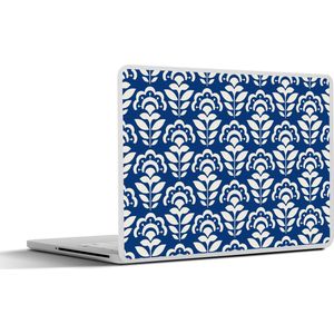 Laptop sticker - 14 inch - Zonnebloem - Blauw - Design - 32x5x23x5cm - Laptopstickers - Laptop skin - Cover