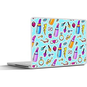 Laptop sticker - 17.3 inch - Design - Sticker - Make Up - Ringen - 40x30cm - Laptopstickers - Laptop skin - Cover