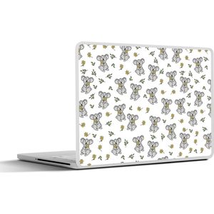 Laptop sticker - 14 inch - Koala - Bloemen - Patronen - Kind - 32x5x23x5cm - Laptopstickers - Laptop skin - Cover