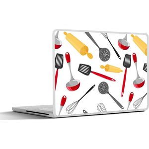 Laptop sticker - 13.3 inch - Patronen - Keukengerei - Spatel - Deegroller - 31x22,5cm - Laptopstickers - Laptop skin - Cover