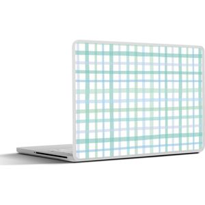 Laptop sticker - 11.6 inch - Pastel - Patronen - Blauw - 30x21cm - Laptopstickers - Laptop skin - Cover