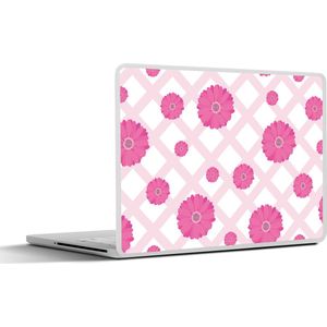 Laptop sticker - 13.3 inch - Bloemen - Patronen - Pastel - 31x22,5cm - Laptopstickers - Laptop skin - Cover