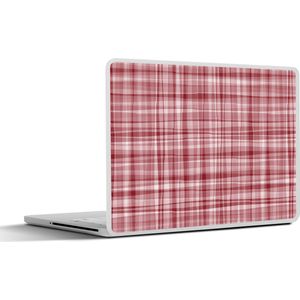 Laptop sticker - 14 inch - Patroon - Rood - Waves - 32x5x23x5cm - Laptopstickers - Laptop skin - Cover