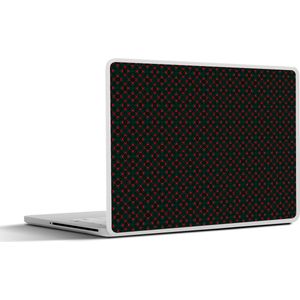 Laptop sticker - 11.6 inch - Patroon - Rood - Versiering - 30x21cm - Laptopstickers - Laptop skin - Cover
