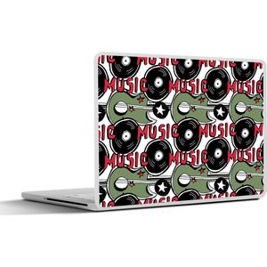 Laptop sticker - 14 inch - Patronen - Muziek - Vinyl - 32x5x23x5cm - Laptopstickers - Laptop skin - Cover