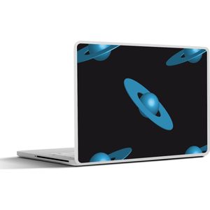 Laptop sticker - 11.6 inch - Planeten - Blauw - Kinderen - Design - 30x21cm - Laptopstickers - Laptop skin - Cover