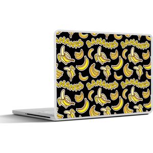 Laptop sticker - 12.3 inch - Banaan - Patronen - Fruit - 30x22cm - Laptopstickers - Laptop skin - Cover
