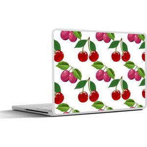Laptop sticker - 11.6 inch - Kersen - Patronen - Fruit - 30x21cm - Laptopstickers - Laptop skin - Cover