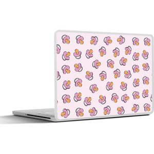 Laptop sticker - 14 inch - Speen - Patronen - Roze - 32x5x23x5cm - Laptopstickers - Laptop skin - Cover