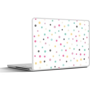Laptop sticker - 11.6 inch - Confetti - Pastel - Patronen - 30x21cm - Laptopstickers - Laptop skin - Cover