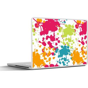 Laptop sticker - 15.6 inch - Patronen - Verf - Regenboog - 36x27,5cm - Laptopstickers - Laptop skin - Cover - Schoolspullen tieners
