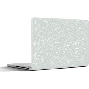 Laptop sticker - 12.3 inch - Netwerk - Driehoek - Patronen - 30x22cm - Laptopstickers - Laptop skin - Cover