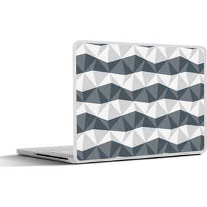 Laptop sticker - 11.6 inch - Zebra - Geometrie - Patronen - 30x21cm - Laptopstickers - Laptop skin - Cover