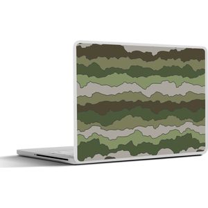 Laptop sticker - 14 inch - Camouflage - Patronen - Leger - 32x5x23x5cm - Laptopstickers - Laptop skin - Cover