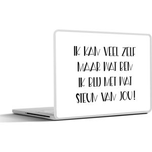 Laptop sticker - 11.6 inch - Sterkte - Quotes - Steun - 30x21cm - Laptopstickers - Laptop skin - Cover
