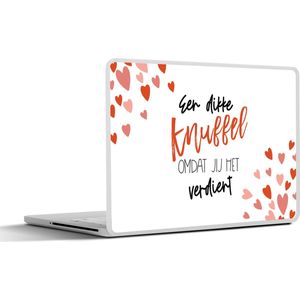 Laptop sticker - 13.3 inch - Beterschap - Spreuken - Knuffel - 31x22,5cm - Laptopstickers - Laptop skin - Cover
