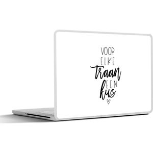 Laptop sticker - 11.6 inch - Beterschap - Spreuken - Kus - 30x21cm - Laptopstickers - Laptop skin - Cover