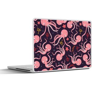 Laptop sticker - 14 inch - Octopus - Baby - Design - 32x5x23x5cm - Laptopstickers - Laptop skin - Cover