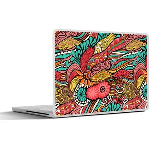 Laptop sticker - 13.3 inch - Bohemian - Patronen - Bloemen - 31x22,5cm - Laptopstickers - Laptop skin - Cover