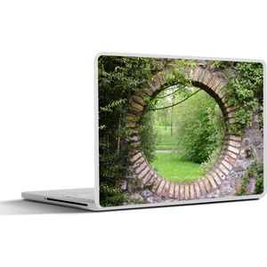 Laptop sticker - 11.6 inch - Park - Doorkijk - Natuur - 30x21cm - Laptopstickers - Laptop skin - Cover
