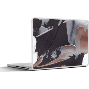 Laptop sticker - 13.3 inch - Abstract - Verf - Goud - 31x22,5cm - Laptopstickers - Laptop skin - Cover