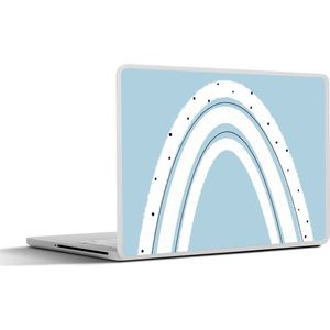 Laptop sticker - 12.3 inch - Regenboog - Abstract - Pastel - 30x22cm - Laptopstickers - Laptop skin - Cover
