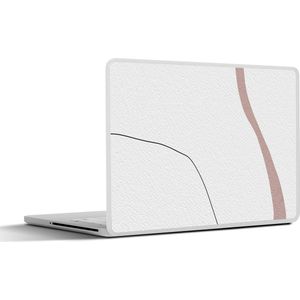 Laptop sticker - 13.3 inch - Lijn - Pastel - Design - 31x22,5cm - Laptopstickers - Laptop skin - Cover