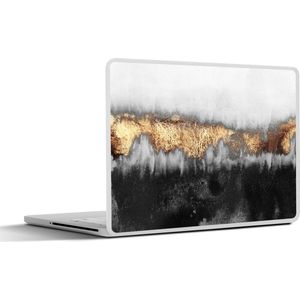Laptop sticker - 14 inch - Gold - Chic - Abstract - 32x5x23x5cm - Laptopstickers - Laptop skin - Cover