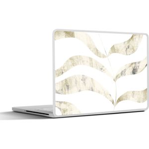 Laptop sticker - 17.3 inch - Bladeren - Pastel - Design - 40x30cm - Laptopstickers - Laptop skin - Cover