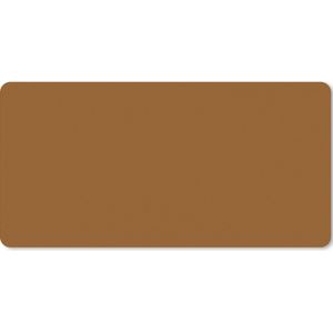 Gaming muismat - Grote muismat - Bruin - Effen - Muismat xxl - Mouse pad - 100x50 cm - Bureaumat - Bureau accessoires