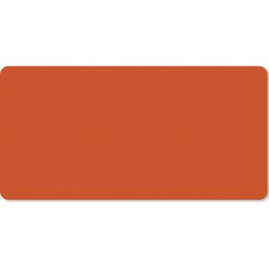 Muismat xxl - Bureau onderlegger - Sienna - Effen - Gaming muismat - Mousepad - 120x60 cm - Bureau accessoires