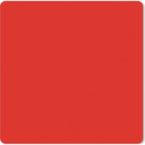 Muismat xxl - Mousepad - Rood - Effen - Gaming muismat - Bureau onderlegger - 40x40 cm - Bureau accessoires