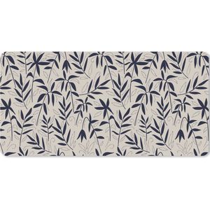 Muismat XXL - Bureau onderlegger - Bureau mat - Planten - Japan - Patronen - 90x45 cm - XXL muismat