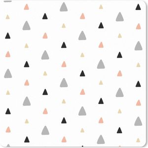 Muismat XXL - Bureau onderlegger - Bureau mat - Pastel - Vorm - Patroon - 60x60 cm - XXL muismat