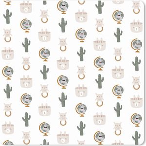 Muismat XXL - Bureau onderlegger - Bureau mat - Kleuren - Illustraties - Patronen - 60x60 cm - XXL muismat