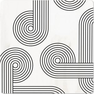 Muismat XXL - Bureau onderlegger - Bureau mat - Kunst - Abstract - Cirkel - 50x50 cm - XXL muismat