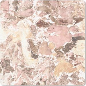 Muismat XXL - Bureau onderlegger - Bureau mat - Roze - Graniet print - Kristal - 60x60 cm - XXL muismat