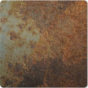 Muismat XXL - Bureau onderlegger - Bureau mat - Roest print - Muur - Zwart - 50x50 cm - XXL muismat