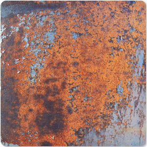 Muismat XXL - Bureau onderlegger - Bureau mat - Roest print - Blauw - Zwart - 40x40 cm - XXL muismat