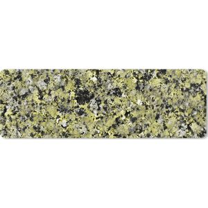Muismat XXL - Bureau onderlegger - Bureau mat - Groen - Zwart - Steen - Graniet print - 90x30 cm - XXL muismat