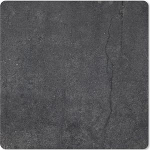 Muismat XXL - Bureau onderlegger - Bureau mat - Beton print - Grey - Zwart - Cement - 60x60 cm - XXL muismat