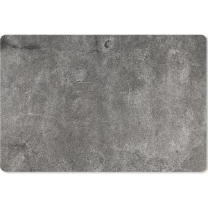 Muismat XXL - Bureau onderlegger - Bureau mat - Beton print - Muur - Lijn - Grind - 90x60 cm - XXL muismat