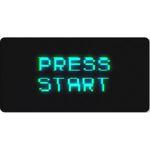 Muismat XXL - Bureau onderlegger - Bureau mat - Gaming - Arcade - Start - 80x40 cm - XXL muismat - Geschikt voor Gaming Muis en Gaming PC set
