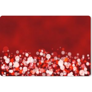 Muismat XXL - Bureau onderlegger - Bureau mat - Rood - Design - abstract - Licht - 90x60 cm - XXL muismat