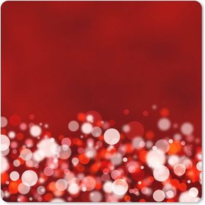 Muismat XXL - Bureau onderlegger - Bureau mat - Rood - Design - abstract - Licht - 80x80 cm - XXL muismat